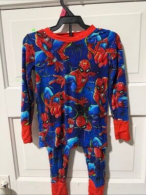 Bamboo Boys Spider-Man Blue & Red Pajama Set